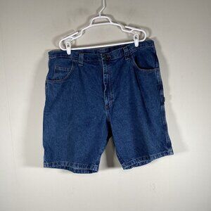 Wrangler Carpenter Denim Jean Shorts Men's 42 High Rise Blue Casual Outdoor
